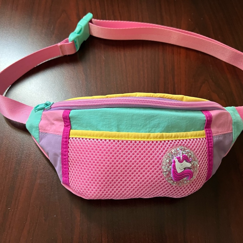 Place Pink and Mint Unicorn Kids Fanny Pack